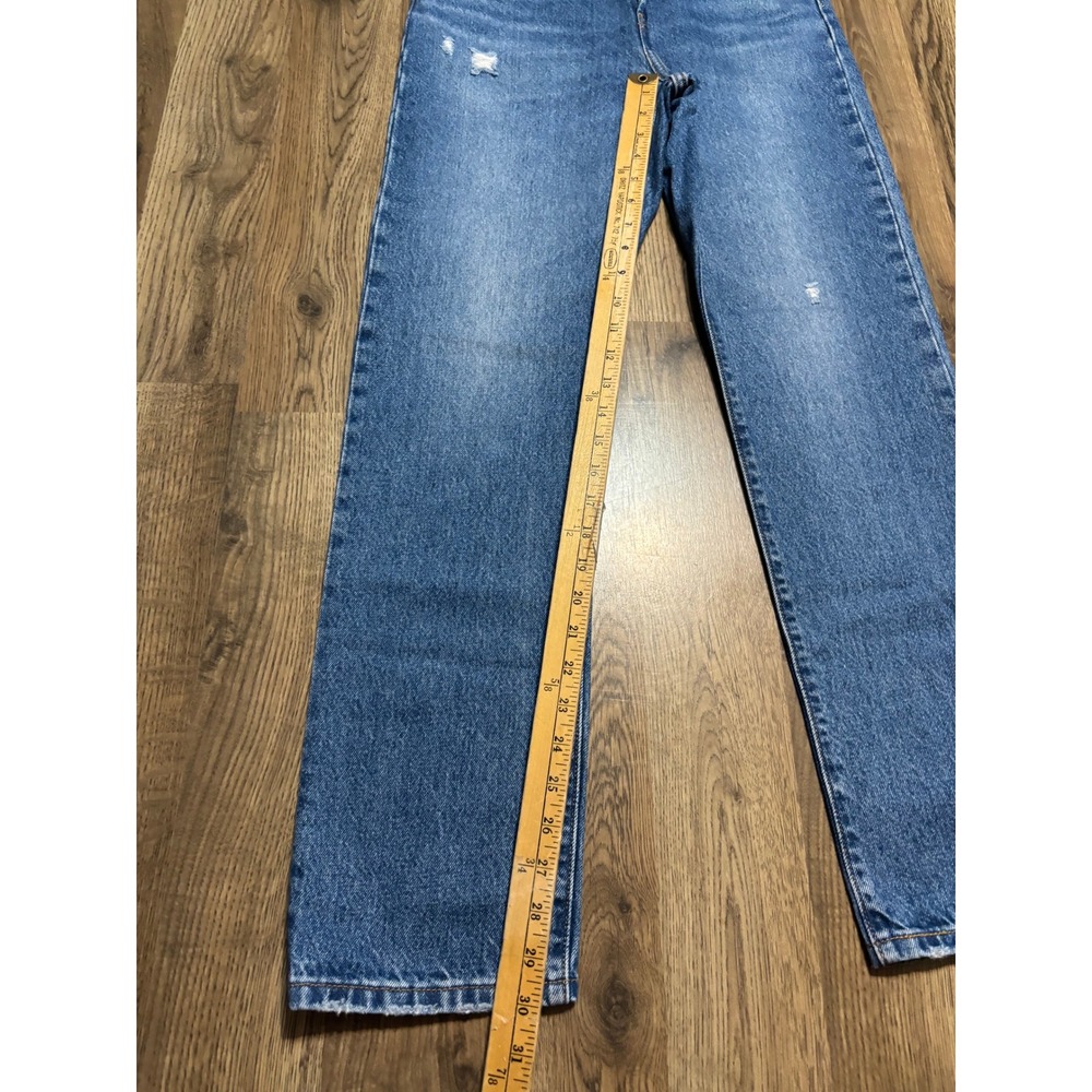 Levi's 501 Original Fit Jeans Women W28 L30 Blue Denim Distressed Good Used - Picture 12 of 13